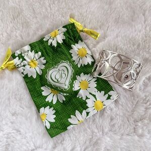 BRIGHTON Christo Vienna Wide Cuff Bracelet in Silver • Adjustable Everyday Glam